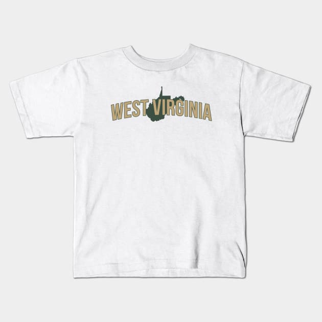 West Virginia State Kids T-Shirt by Novel_Designs